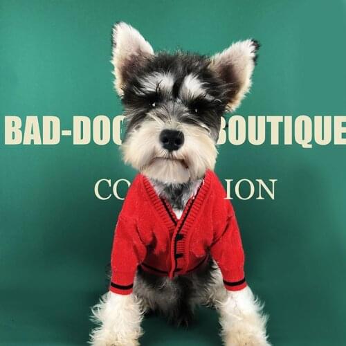 Warm Schnauzer Cotton Sweater for Yorkshire Chihuahua Outfit Soft Coat for Pug Jacket Bichon Frise Costume PC0919