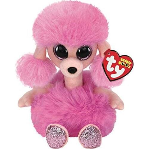 Ty Beanie Camilla The Poodle (Glitter Eyes) Dog Plush Toy 15cm