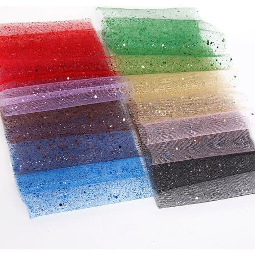 David accessories 100yards 6cm Dot Tulle Confetti Glitter Tulle Topper Tutu Bow Tulle DIY Wedding Birthday Decoration,100Yc8919