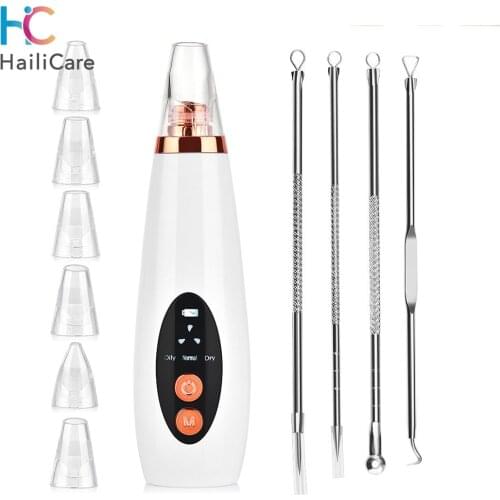 Blackhead Remover Face Pore Vacuum Acne Pore Cleaner Pimple Removal USB Rechargeable Skin Care Vacuum Suction Facial Tools