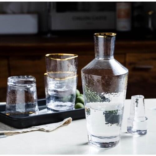 Whiskey Crystal Wine Glasses Set Handmade Cocktail Dispenser Glass Set Brandy Tequila Decantador Vino Household Products DG50BS