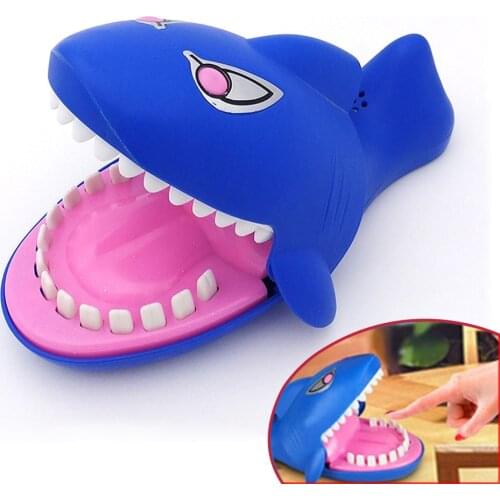 Funny Shark Pulling Teeth Board Game Crocodile Mouth Dentist Bite Finger Kids Puzzle Toy Bar Game for Reaction Training