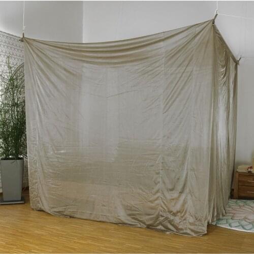 Box Shape EMF/RF Shielding Canopy for King Size Bed with silver 87#B