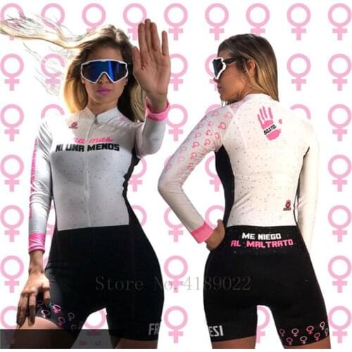 Womens cycling clothing, triathlon jumpsuit, running, cycling, swimming gel cushion short sleeve skinsuit