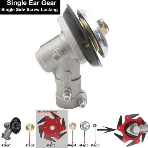 26/28mm 7T/9T Trimmer Gearbox Gearhead Brushcutter Grass Trimmer Replace Gear Head Lawn Mower Parts Gardening Tool