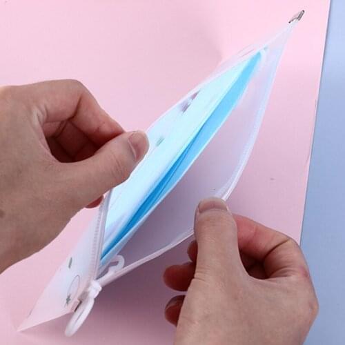 1/5/10Pcs Cartoon Mask Cover Bag Portable Facemask Holder Face Mask Storage Case Save Mask Boxes Portable Travel Organizer