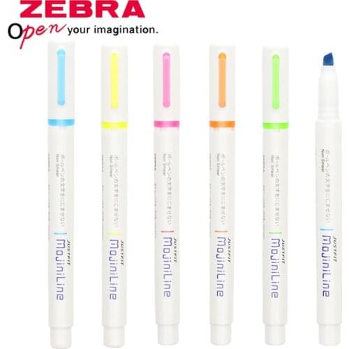 1pcs Japan ZEBRA WKS22 highlighter writing is not easy to open MojiniLine mark is not easy to smudge