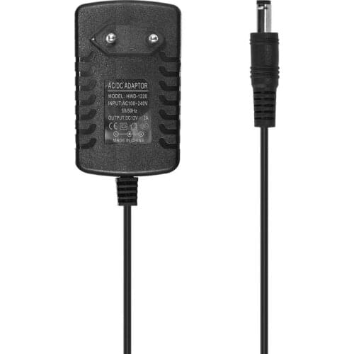 100pcs AC 100-240V Converter Adapter DC12V 2A Wall Power Supply EU Euro Plug For 5050 5730 5630 3528 LED Rigid Strip Light