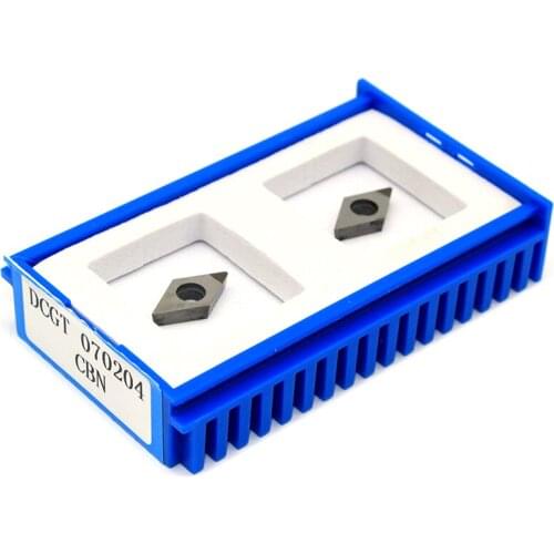 2PCS DCGT070204 PCD CBN Diamond Inserts Internal Turning Tool DCGT 070204 Inserts CNC Lathe Cutter Tools Turning Inserts