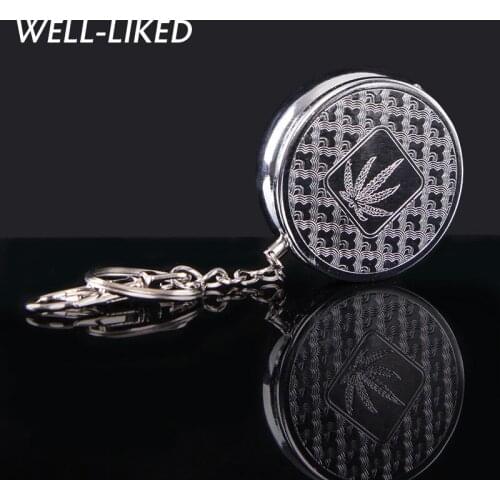 2020 Portable Pocket Ashtray/Vehicle Cigarette Ashtray Mini Stainless Steel Ashtray with Key Chain and Cigarette Dropshipping