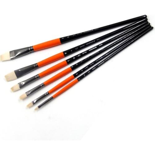 6pcs/set Wool hair Artist Watercolor Brushes Acrylic Oil Brushes Gouache Painting Brush Professional Paint Brush Art supplies