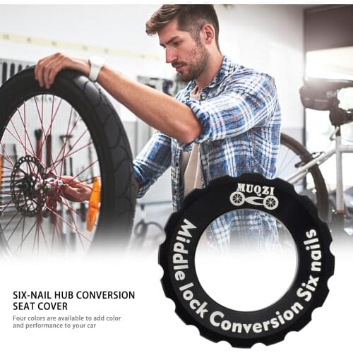 Aluminum Alloy Disc Center Lock Hub Conversion Mountain Centerlock To 6-hole Bike Brake Adapter Outdoor Cycle Biking Tool