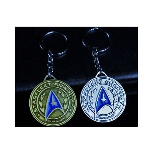 New War Star Trek keychain company logo Metal communicator darkness Starfleet statement key chains