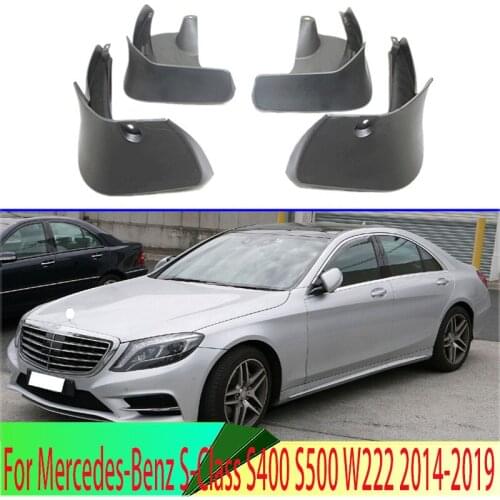 For Mercedes-Benz S-Class S400 S500 W222 2014-2019 Mud Flaps Splash Guards Fender Mudguard Kit Mud Flap Splash Guards Mudguard