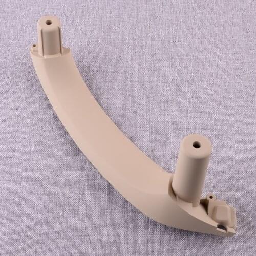 CITALL Car Rear Left Interior Door Pull Handle Trim Cover Fit for BMW X3 F25 X4 F26 2011 2012 2013 2014 2015 2016 2017 Beige