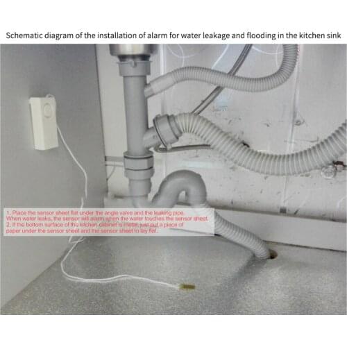 Home Alarm Water Leakage Alarm Detector 110dB Independent Water Leak Sensor Detection Flood Alert durable and High Quality
