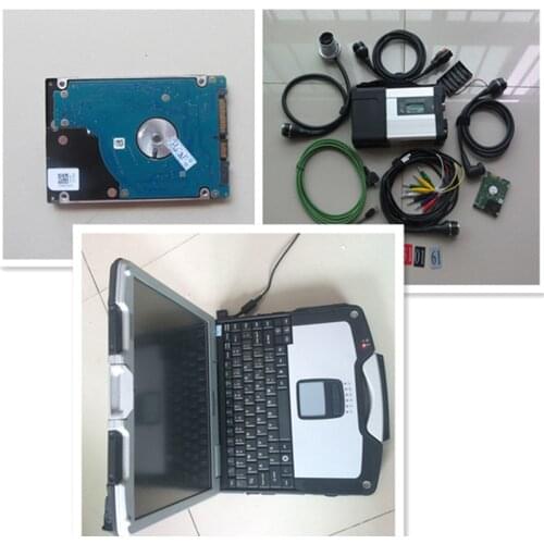 MB star c5 for benz diagnostic tool with Toughbook CF30 laptop 2021-06 latest software hdd for car and truck scanner
