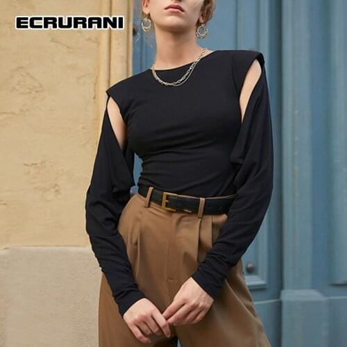 ECRURANI Women's Long Sleeve T-shirts