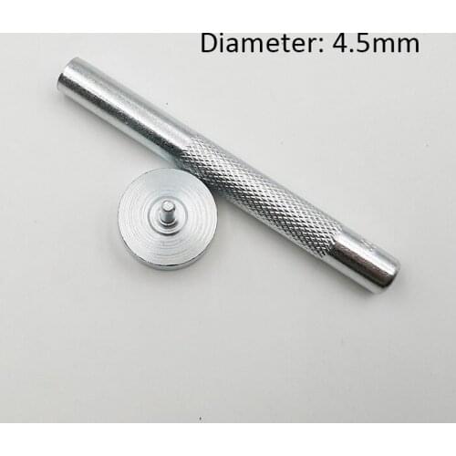 2pcs/set Leather Craft Punching Holes Tools Hole Punch Rivet Snap Button Setter Die Base Working Tool DIY #200