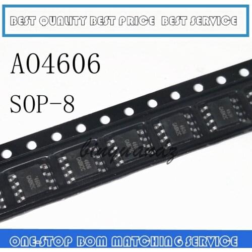 50PCS-200PCS AO4606 MT4606 SI4606 STC4606 4606 SOP-8 IC N + P Channel MOS tube