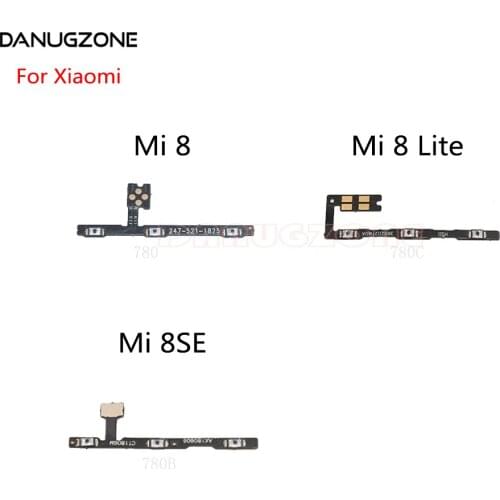 Power Button On / Off Volume Mute Switch Button Flex Cable For Xiaomi Mi 8 Lite / Mi 8 SE 8SE