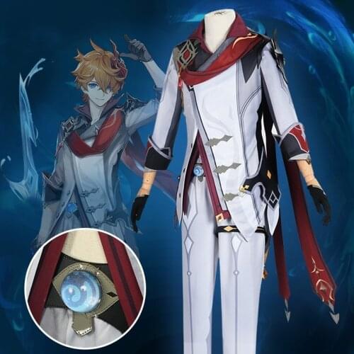 Game Genshin Impact Cosplay Tartaglia Ajax Costume Project Tartaglia Cosplay Costumes Halloween Christmas Men Cos Clothing Set