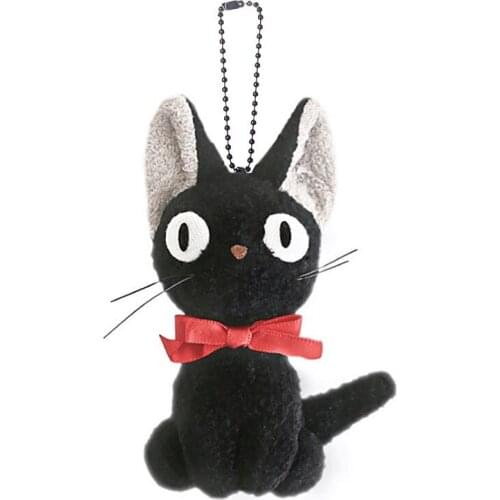 New Kikis Delivery Service Jiji Black Cat Plush Keychain Small Pandent Kids Stuffed Toys For Children