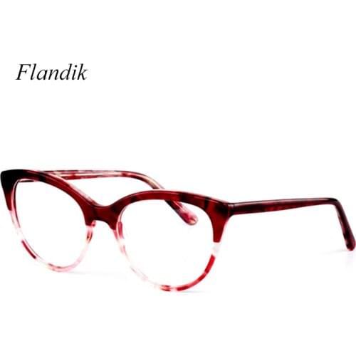 Cat Eye Acetate Optical Glasses Frame Women Prescription Myopia Presbyopia Eyeglasses Women Nerd Tortoise Spectacles Eyewear