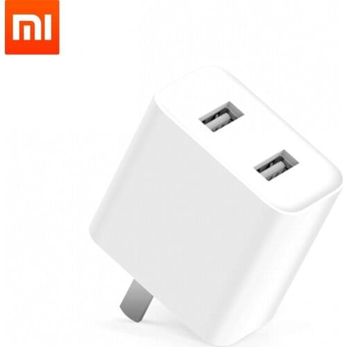 Original Xiaomi Dual USB Charger Max 5V 3.6A QC3.0 BC1.2 AC100-240V Portable Charger Device For Phones For Power bank