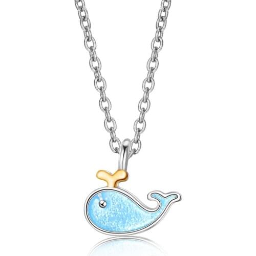 Lovely Dolphin Shape Cute Short Choker Necklace for Girl Birthday Women Statement Necklace Jewelry