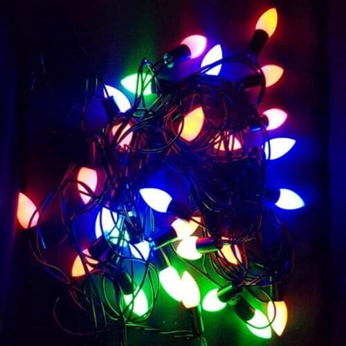 Christmas Black Cable 4,5m 30 Drop Led Light Colorful christmas decorations рождественские украшения