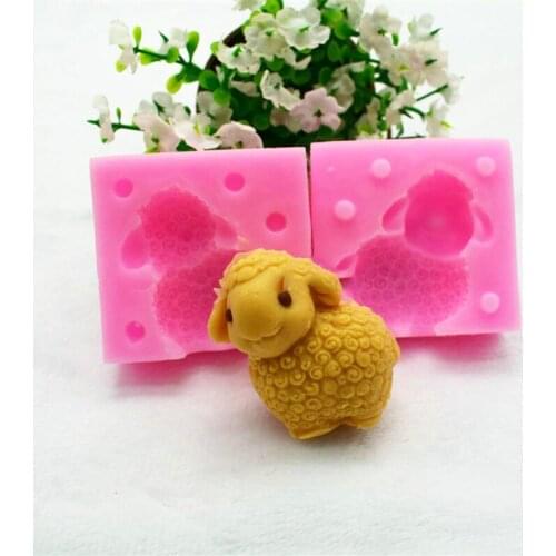 Silicone moldThree-Dimensional Lamb Shape Modeling Cake Chocolate Mousse Fondant Baking Mold Lamb Shape Baking Mold