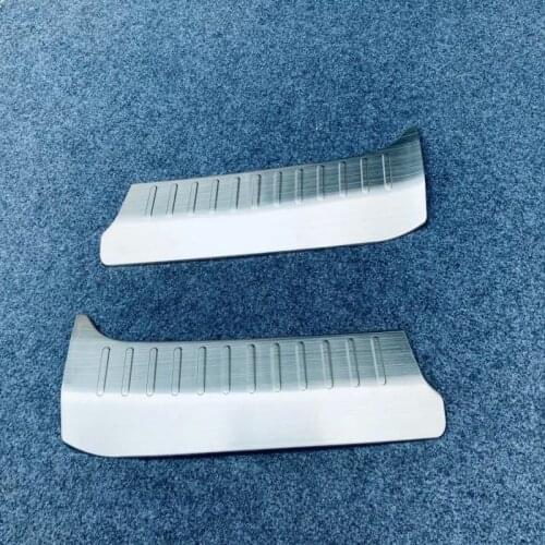 Car-styling Stainless Steel Inner Rear Bumper Protector Sill Trunk Covers Trim for Nissan Note E13 2020 2021 2022