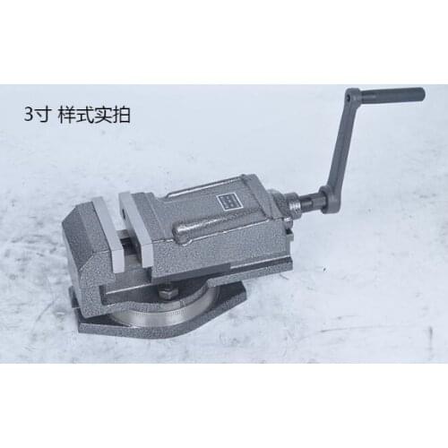 Precision angle-fixed Bench Vise 3 inches for flat-jaw drilling machine for heavy milling machine