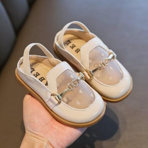 PU Leather Shoes for Kids 2021 Breathable Footwear Summer Sandals Flat With Girls Casual Shoes Slip-On Childrens Shoes