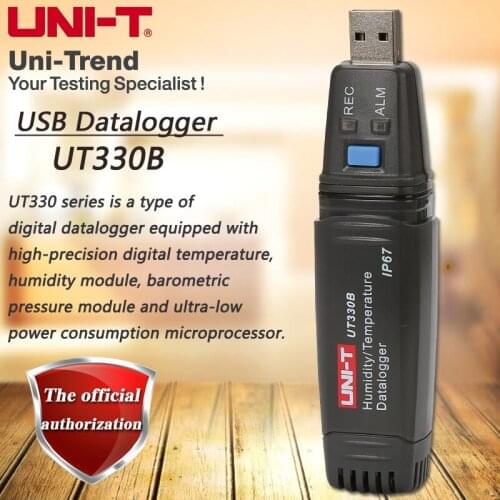 UNI-T UT330B USB Data Logger Mini PC Connection Temperature / Humidity Meter Data Storage Data Readback Thermo-hygrometer