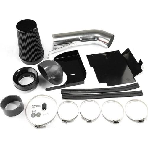 1Set 4'' Car Racing Cold Air Intake System Kit with Air Filter for GMC Chevrolet Cadillac V8 engine 1999-2006 Red Black Silver