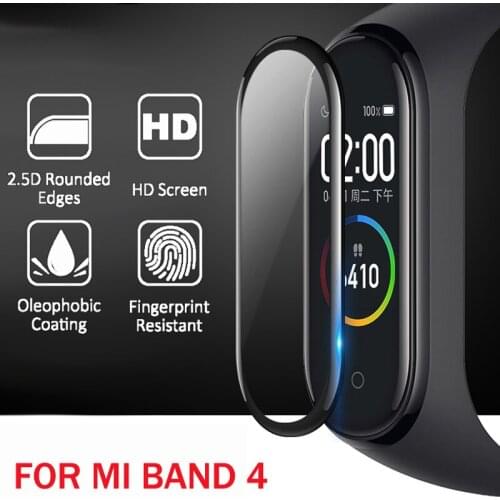 Protector Wristband Screen Film Mi Band 4 band5 soft glass scratch prevention screen Protective Film For XiaoMi mi Band 5 4 NFC
