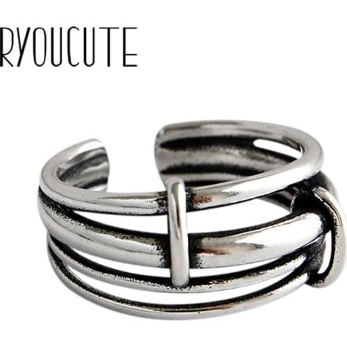 Vintage Multi-layer Chains Rings For Women Wedding Engagement Large Adjustable Size Finger Rings Gothic Jewelry Girls Anillos