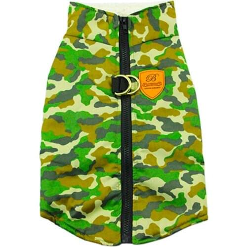 Dog Winter Vest Camouflage Print Thicken Vest For Cat Pet Puppy Warm Clothing Top Quality Dog Clothes Autumns