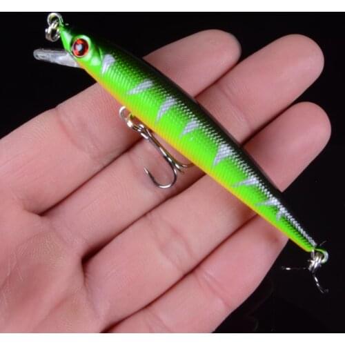 1PCS 9cm/6.2g Pesca Hard Crank Crankbaits Fishing Lure Hard Bait Wobble Treble Hooks Epoxy Coating on Finish Minnow Tackle Eyes