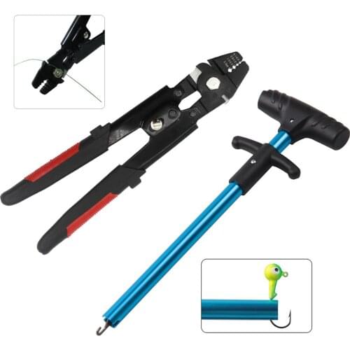 10.2inch Multifunctional Fishing Pliers Scissors Line Cutter And 9.21inch Portable Easy Fishing Lure/Hook Remover Tool Kit