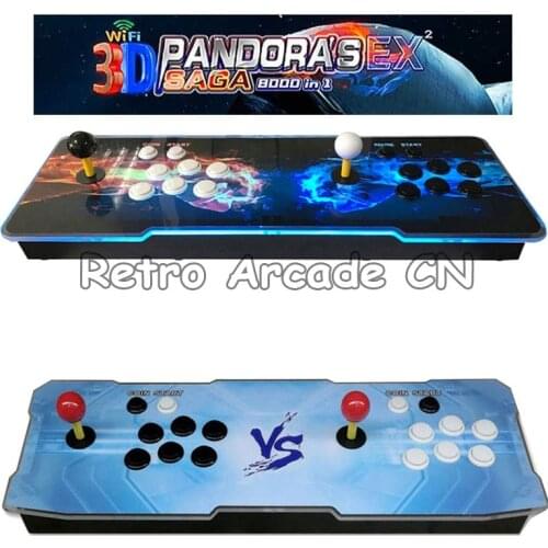 2021 Pandora Box 7000 in 1 3D WIFI Arcade Game Console Arcade Game Console Support 3D dedicated handle Save high score record