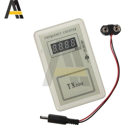 250-450MHZ Handheld Remote Control Wireless Frequency Meter Counter tester for Car Auto Remote Cymometer Detector Power Cable