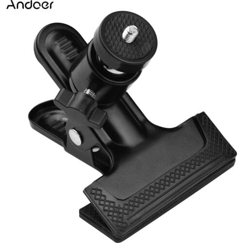 Andoer Multifunctional Photography Metal Clamp with Rotatable Ball Head for Cameras Tripods 1 PCS/2 PCS