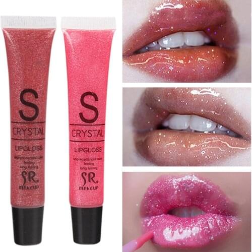 Glitter Liquid Lipstick Waterproof Long Lasting Moisturizer Shimmer Clear Transparent Lip Gloss Plumper Lipgloss