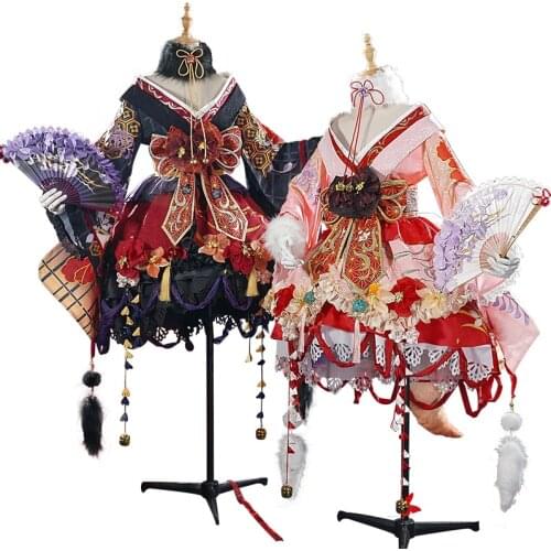 Game Gorgeous Nikki Shining Cosplay Costume Gorgeous Lovely Kimono Dress Halloween Suit For Women