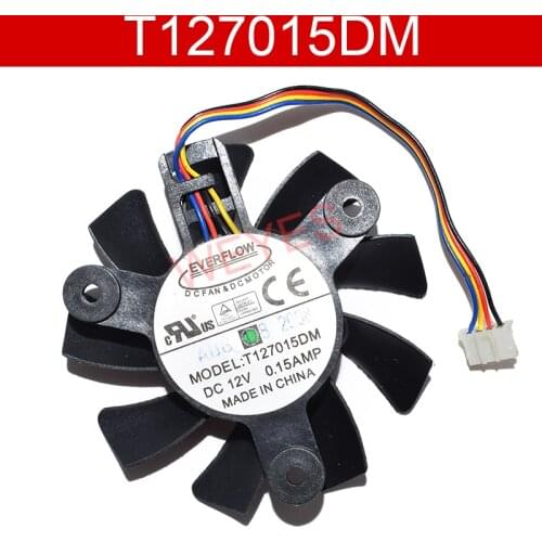 Original For EVERFLOW T127015DM DC12V 0.15AMP Four Lines Cooling Fan