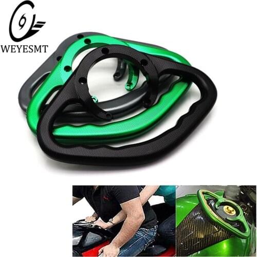 Motorcycle Passenger Handgrips Hand Grip Tank Grab Bar Handle Armrest For KAWASAKI Z800 2013-2016 Z1000 2006-2015 ZZR 1400 06-12