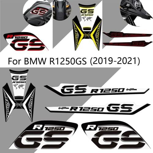 R1250 R 1250 GS HP Stickers For BMW R1250GS Tank Pad Protector Adventure Trunk Luggage Cases Windscreen Handguard 2019 2020 2021